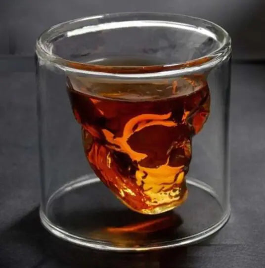 Skull Head Crystal Wine Glass