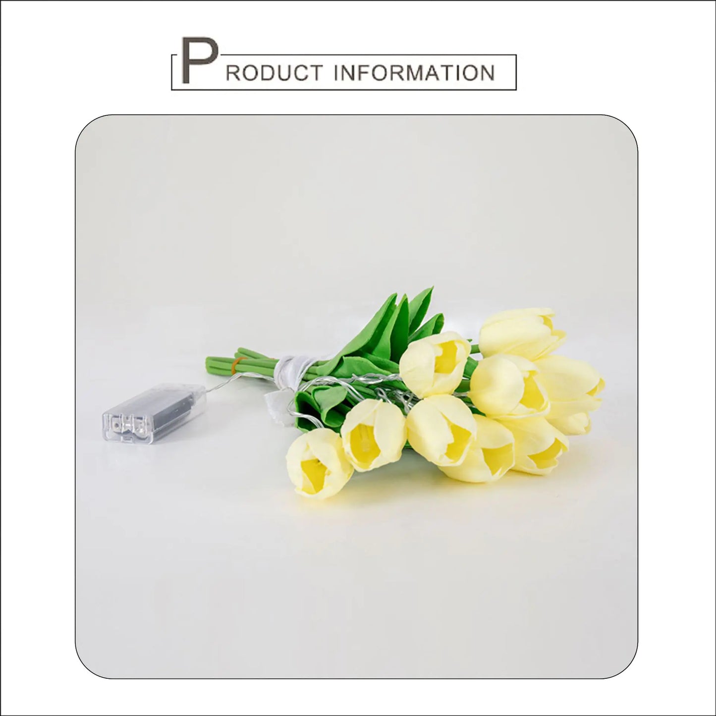 LED Lighting Tulip Bridal Bouquet