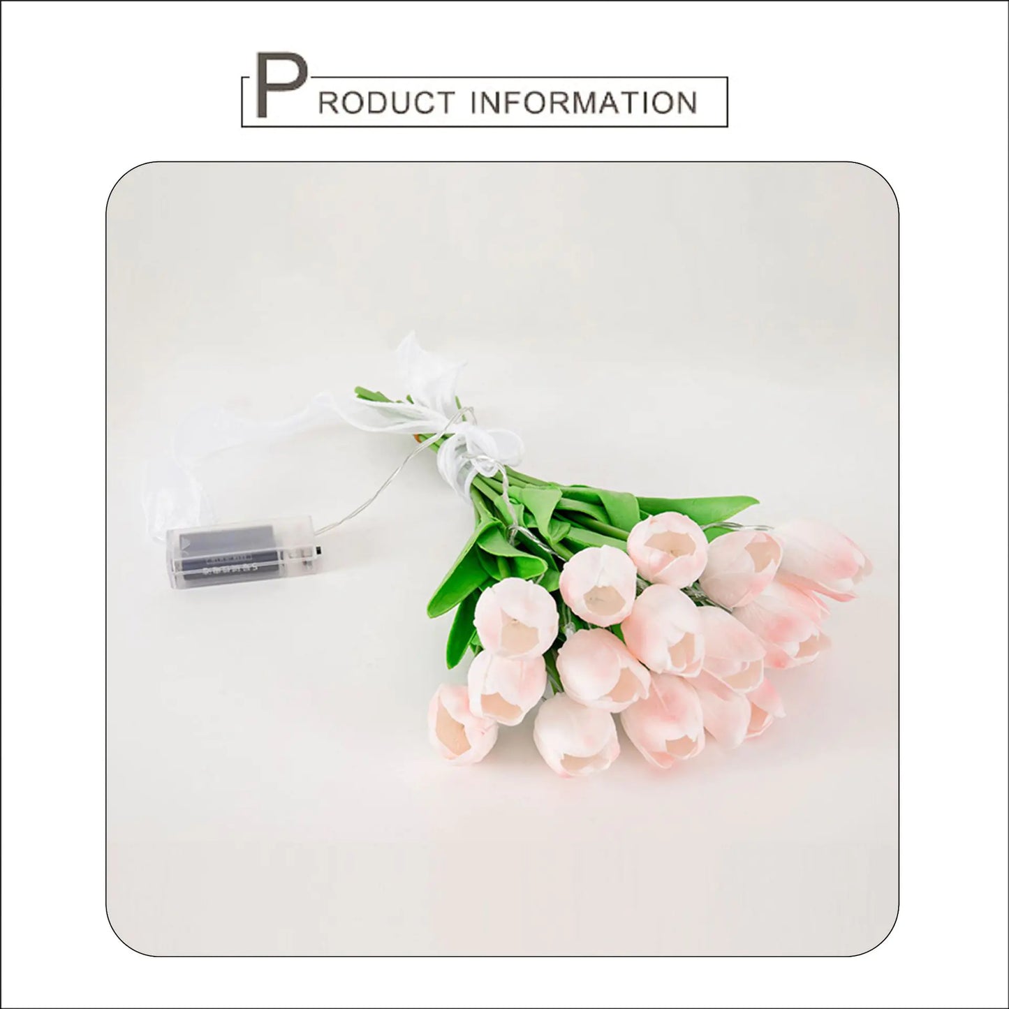 LED Lighting Tulip Bridal Bouquet