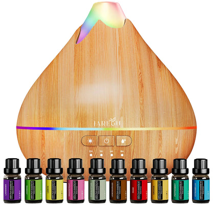 Essential Oil Diffusers with 10 Fragrances -- LED light