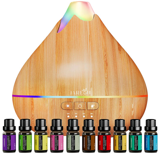 Essential Oil Diffusers with 10 Fragrances -- LED light