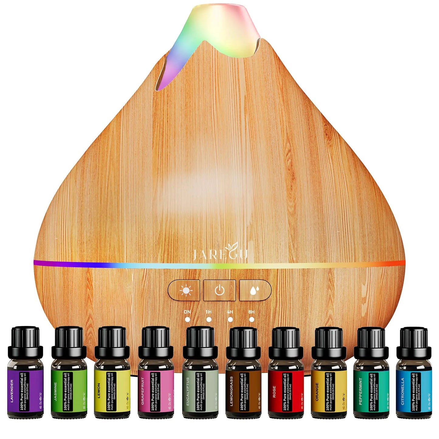 Essential Oil Diffusers with 10 Fragrances -- LED light