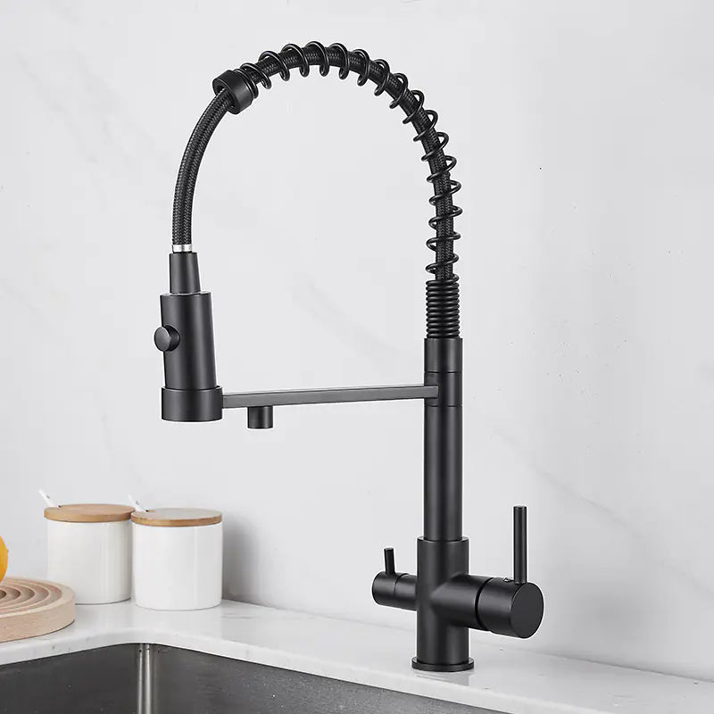 3-in-1 Faucet for Hot and Cold Water Kitchen Sink