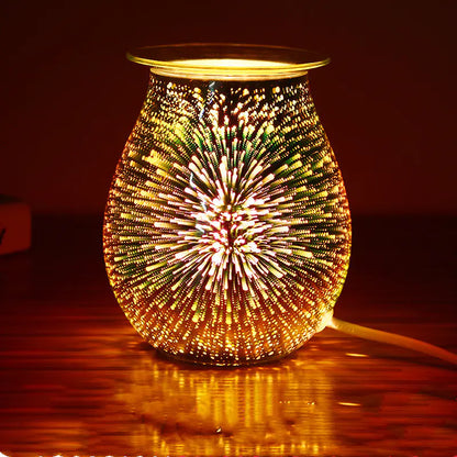 Aromatherapy Lamp with Fireworks Candle Burner